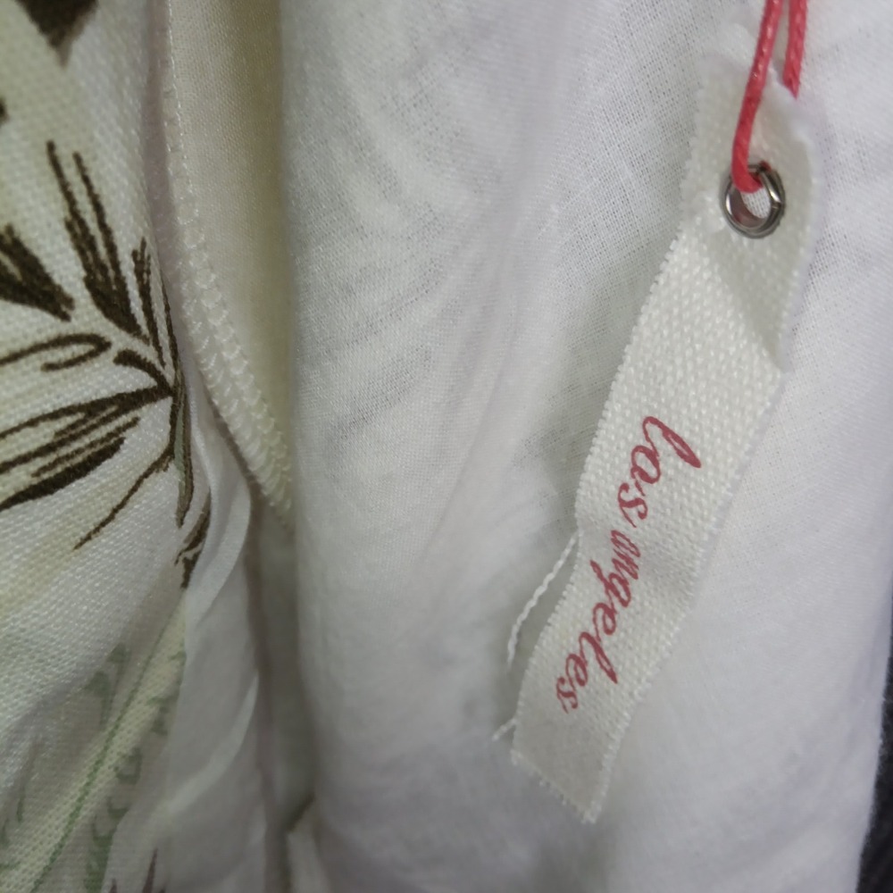 Solitaire Women's Tropical Leaf Print Linen Blend Blazer Jacket Size L - Picture 8 of 15